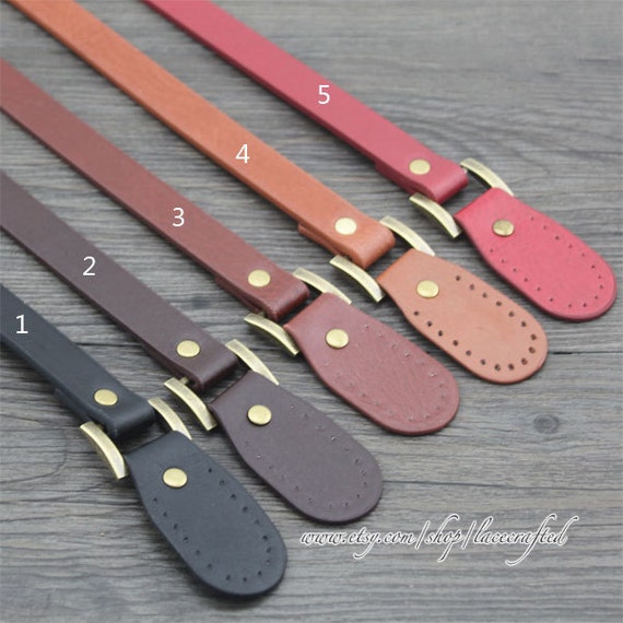 1 pair 58cm/22.8 inches length PU Leather bag Strap 0.7inch