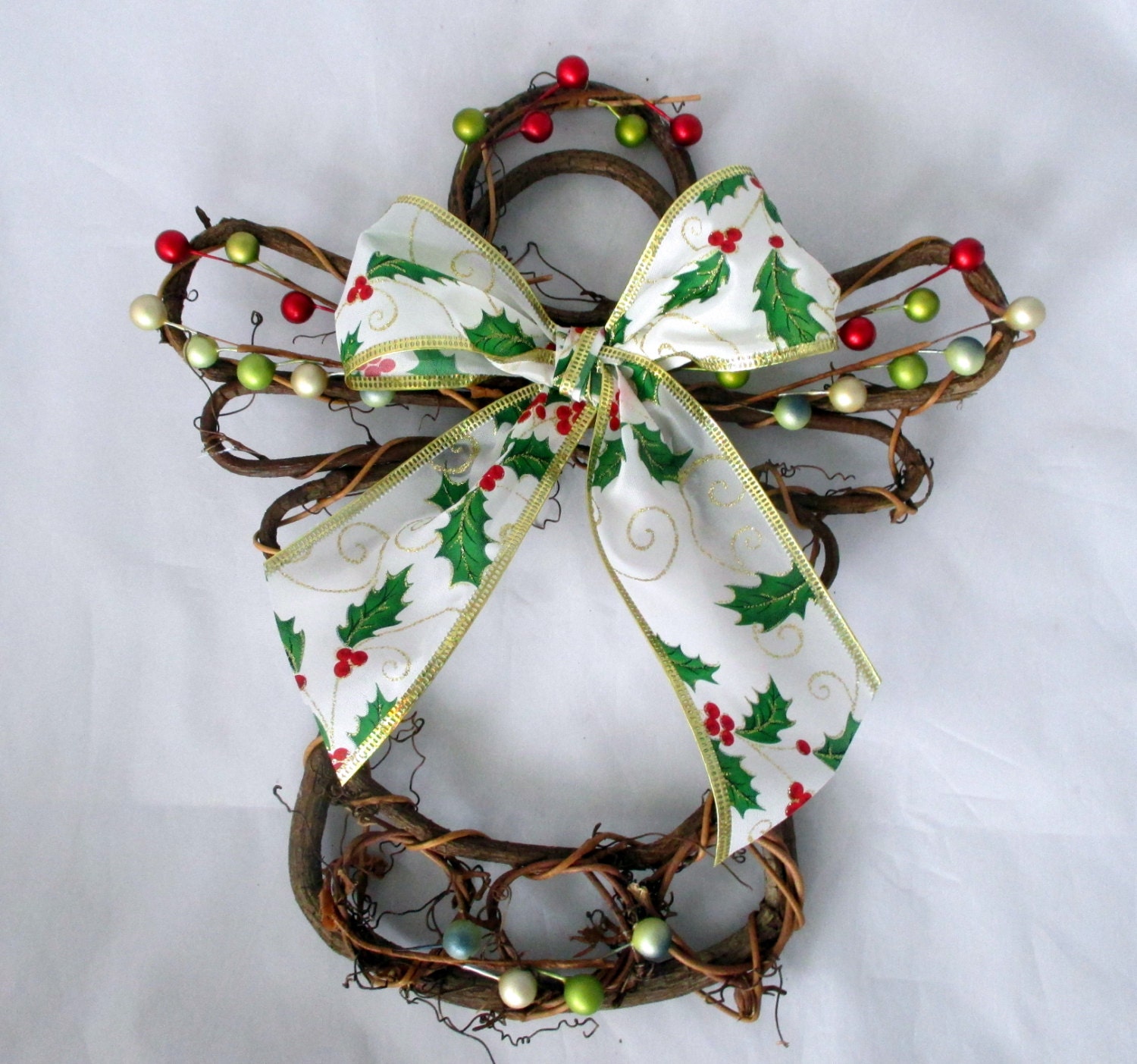 Angel wall hanging angel decor grapevine angel christmas