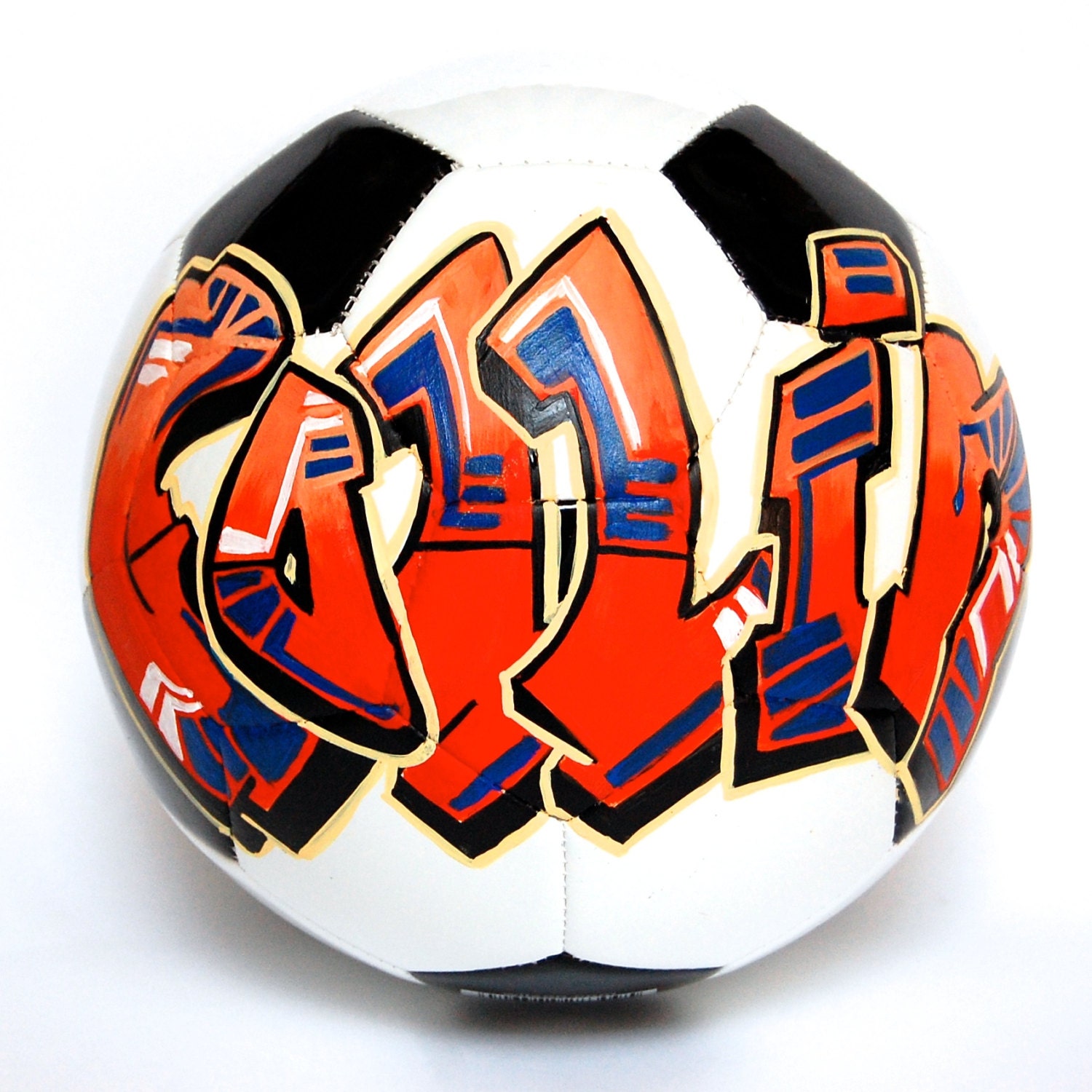 Custom Soccer Ball Personalized Soccerball painted with