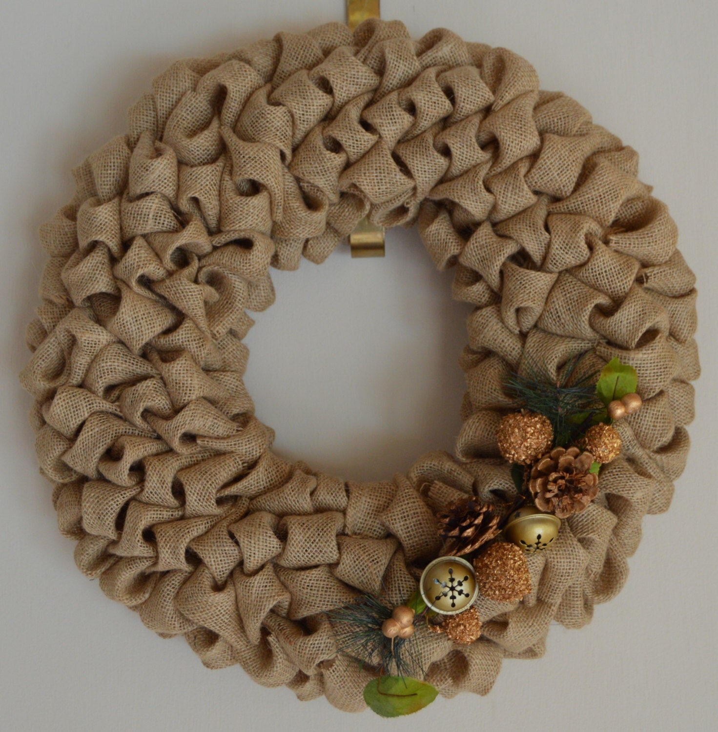 Burlap Christmas Wreath