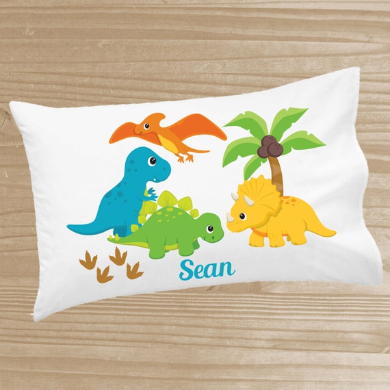 Personalized Kids' Pillowcase Dinosaur Pillowcase for