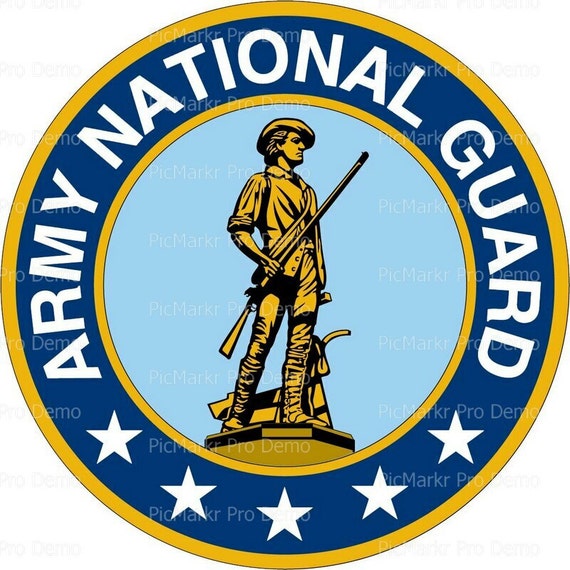 United States Army National Guard Logo Edible Cake and