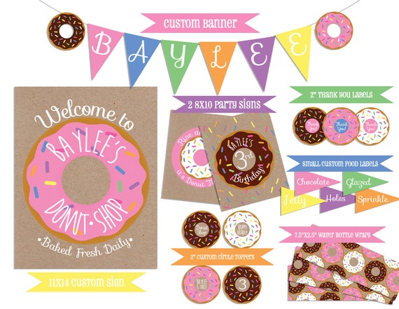 donut-party-coordinating-printables-includes-banner-signs