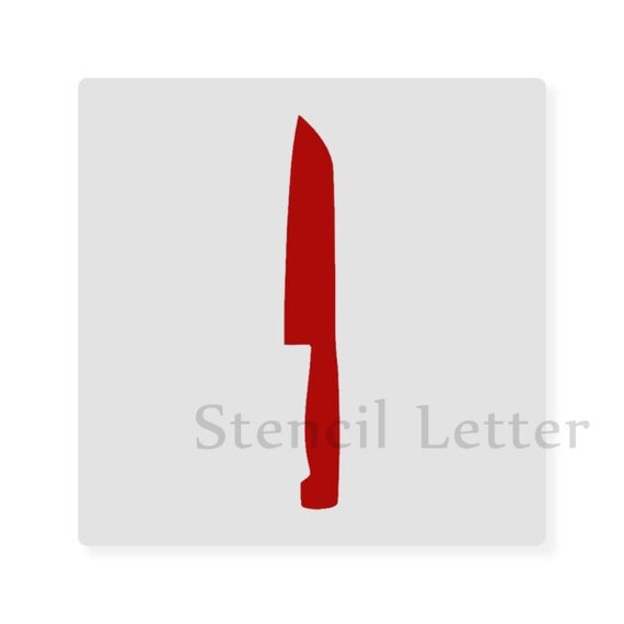 Knife Style 2445 DIY Stencil Clear Plastic by StencilLetter