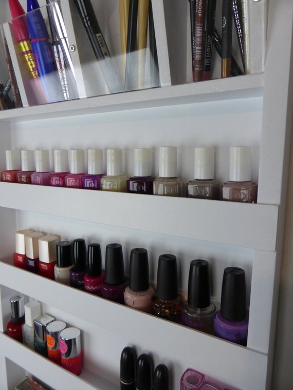 Μake up organizer nail polish rack bathroom storage