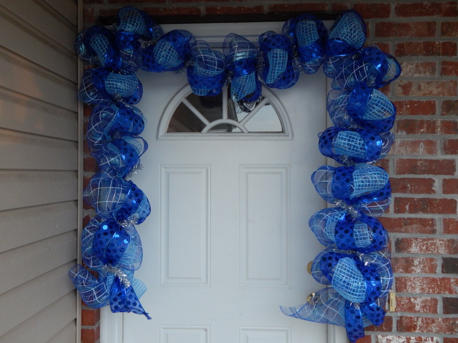 blue christmas garland holiday mantel by celebratingtogether blue christmas garland holiday mantel by celebratingtogether
