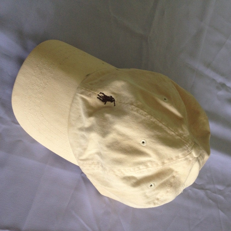 cream polo hat