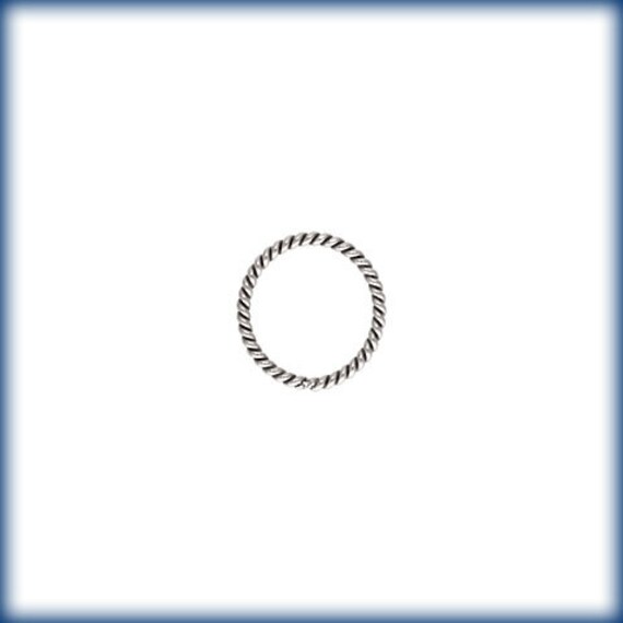 Twisted Closed Jump Ring, Sterling Silver, 8mm, 20guage, 20pcs, # ...