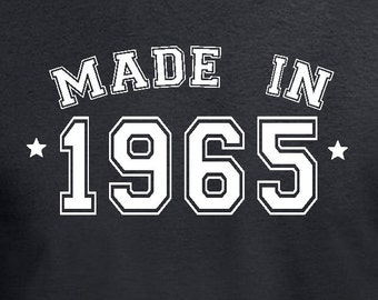 Made in 1965 50th Birthday Gift Pre sent T Shirt T-Shirt Tshirt Tee ...