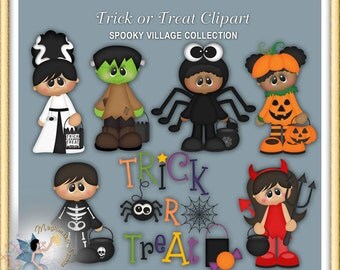 Halloween Clipart, Trick or Treat