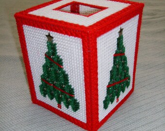 Tree Tissue Box Cover - 4 1/2" x 4 1/2" x 5"