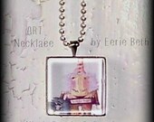 Gertie And Scat Cat Necklace Pendant Chain Art Jewelry