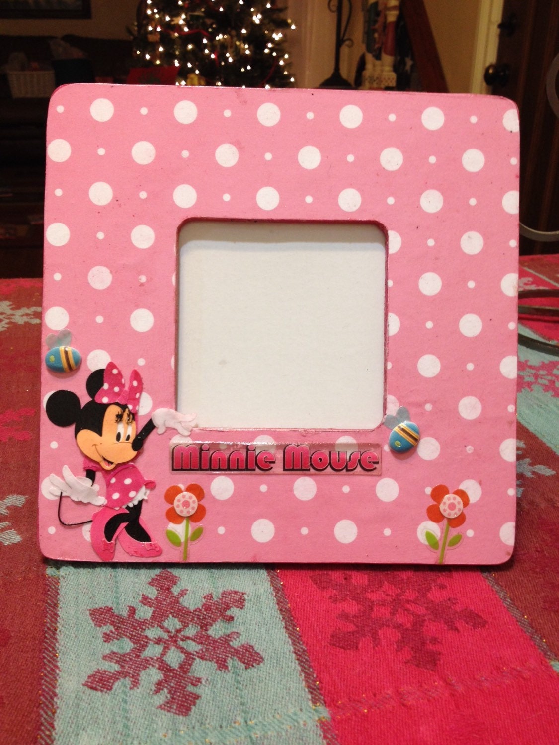 Minnie Mouse picture frame by onlyadreamBoutique on Etsy