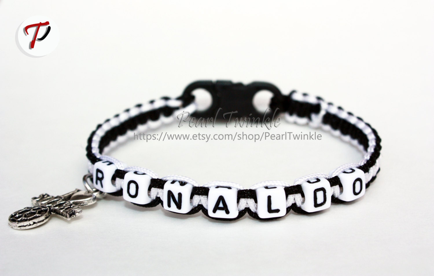 Ronaldo Bracelet Soccer Football fan Bracelet by PearlTwinkle