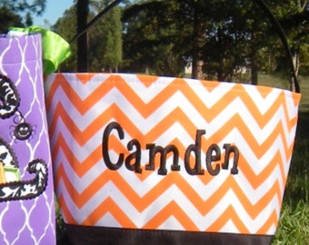 Personalized halloween bucket
