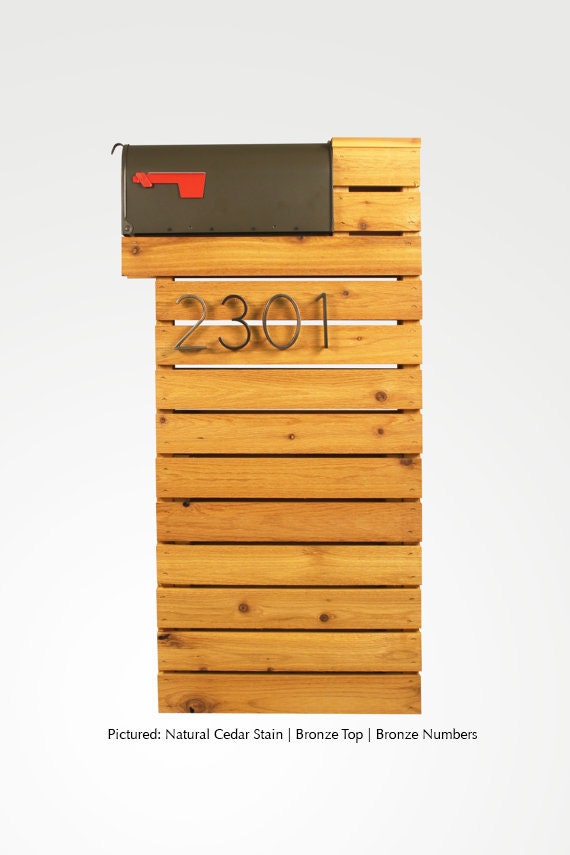 Modern Mailbox Natural Cedar by ModernistMailbox on Etsy