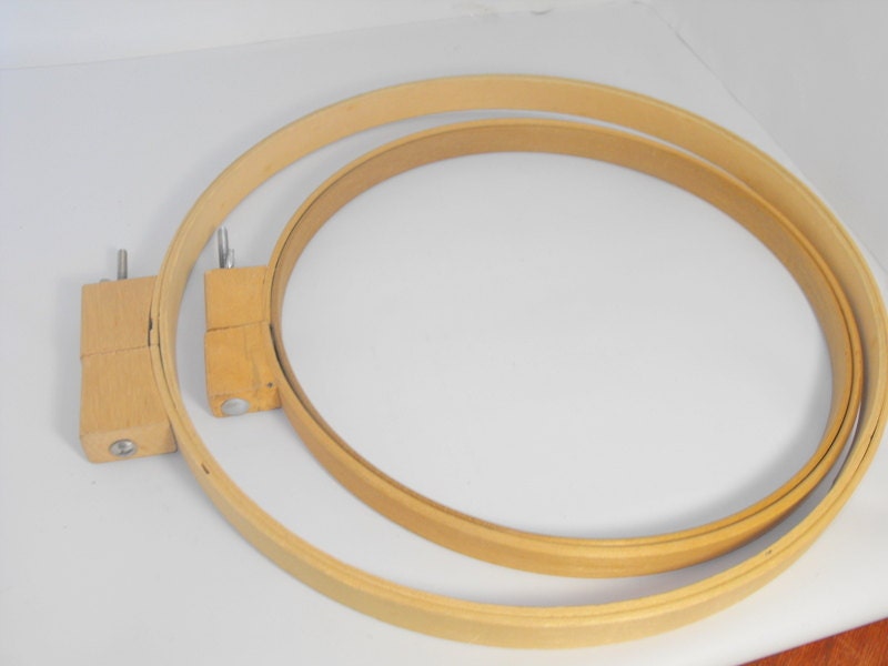 Set of 2 Large Embroidery Hoop Rings by DaisyAndMomSupply on Etsy