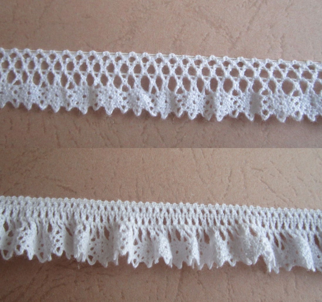 Cotton Lace Trim Crochet Elastic Lace Trim Off by