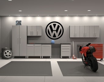 Volkswagen VW Emblem Garage Interior Wall Decal Sticker