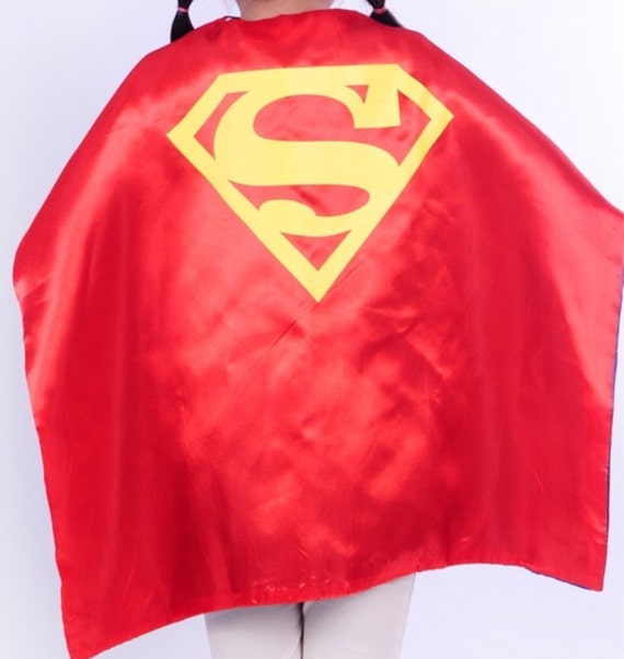 Adult or children cosplay superman red cape by RaveWonderlandStore