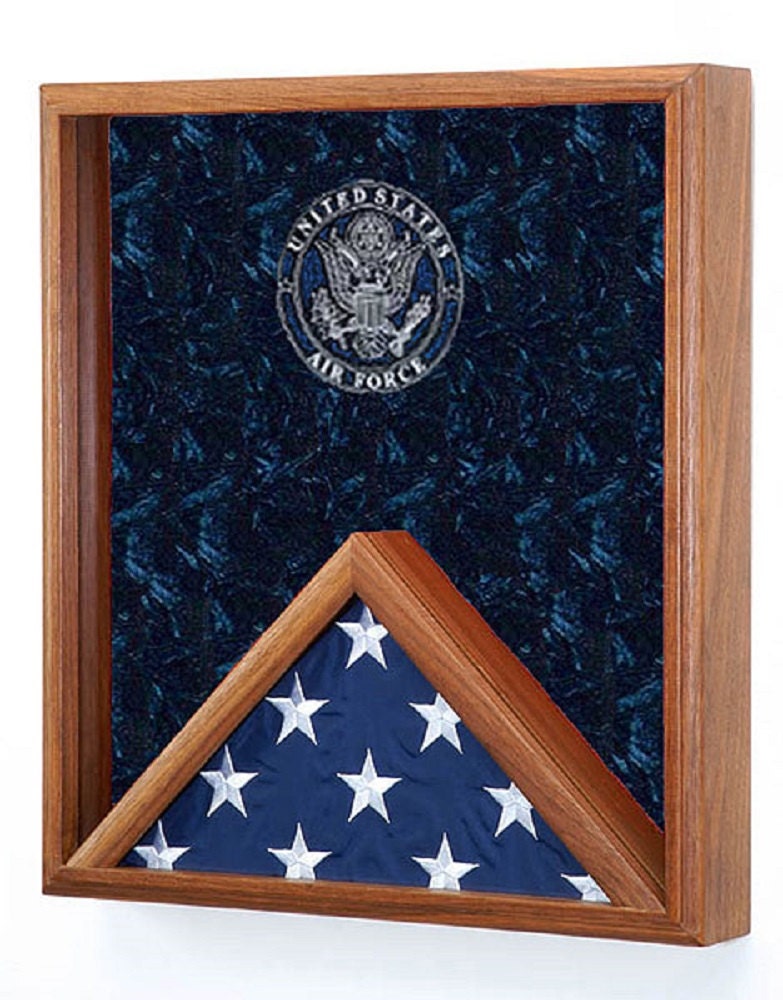 Military 3x5 Flag & Medals Shadow Box 3x5 by AllAmericanGifts