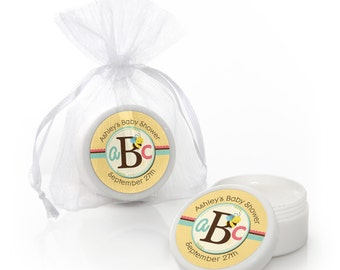 Alphabet Lip Balm Party Favors - Baby Shower and Birthday Party Supplies - 12 Count
