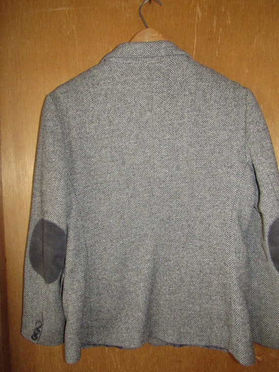 wool blazer elbow patches