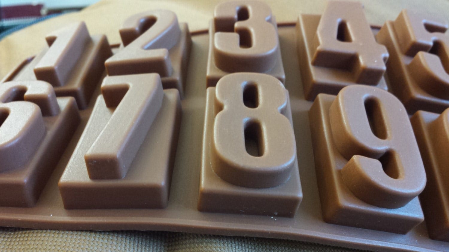 Number mold fondant mold chocolate mold gumpaste mold