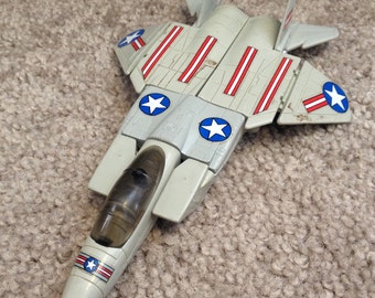 Vintage Transformer Jet Grey 1985 Bandai