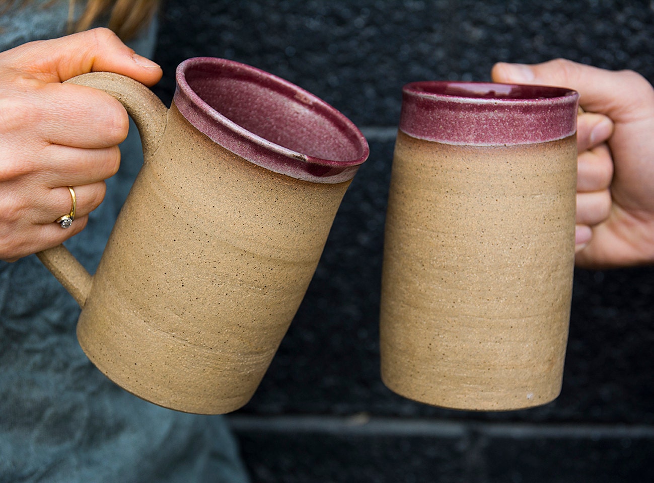 Beer Mug / Pottery Beer Stein / Large Handmade by MadAboutPottery