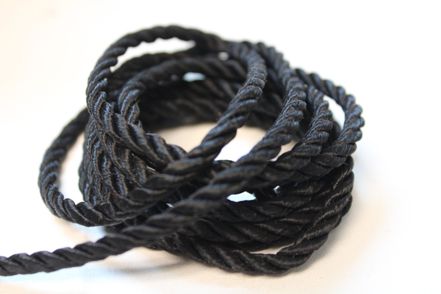 Black Braided Cording Decorative Trim 822