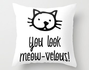 cat lady pillow