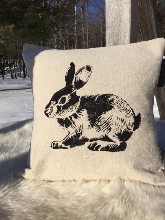 bunny pillow cover