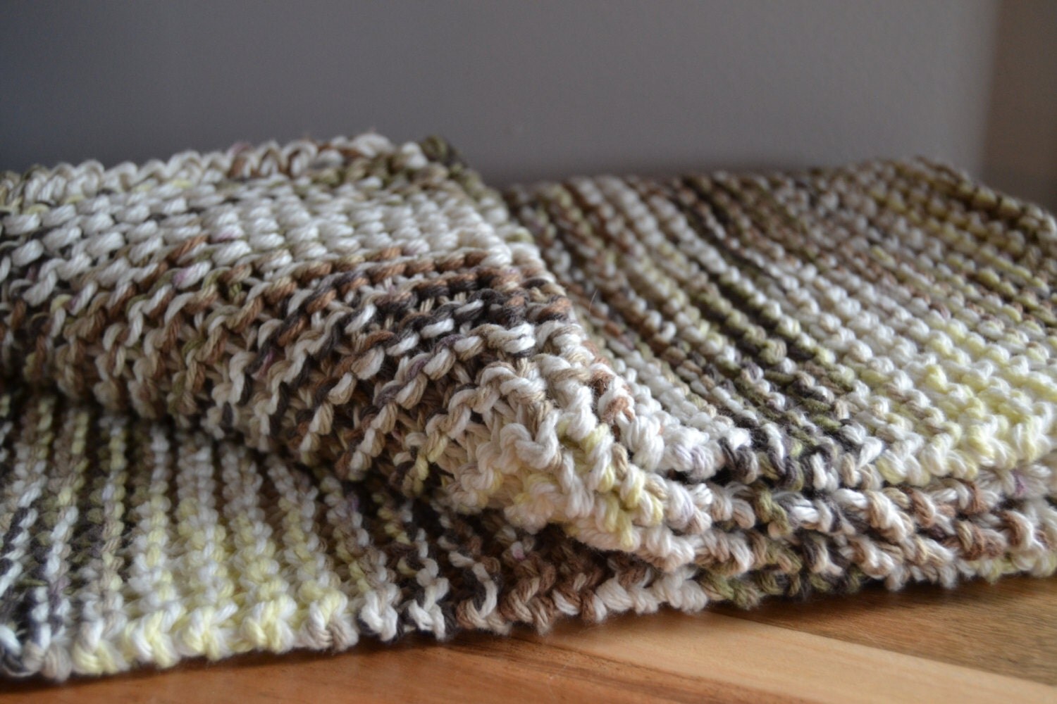 Bath mat machine washable kitchen rug knitted by SiberianBabushka