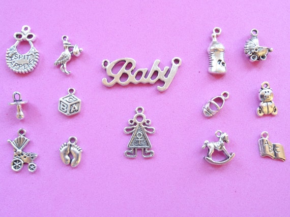 Baby Collection 14 baby charms Ref CC02S by charmedbeader on Etsy