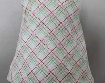 Girls Plaid Pinafore- 2T