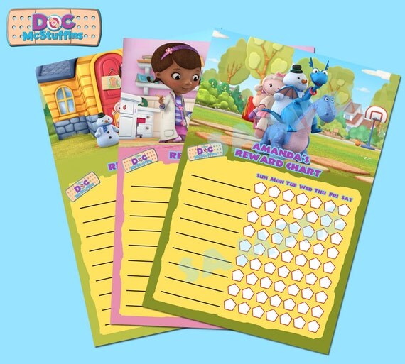 Printable Disney Junior Doc McStuffins Theme Personalized Behavior ...