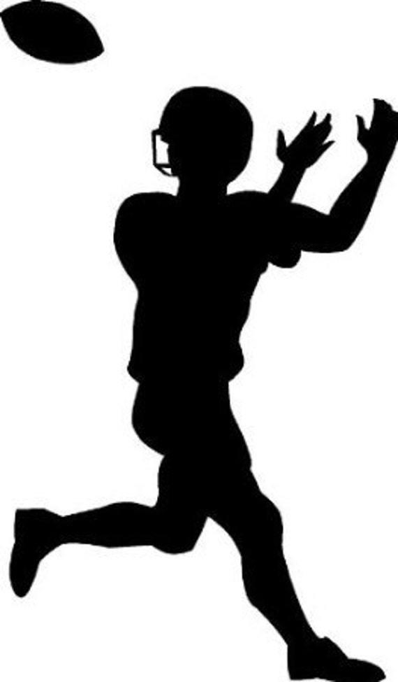 Football player Quarterback pass vinyl decal/sticker