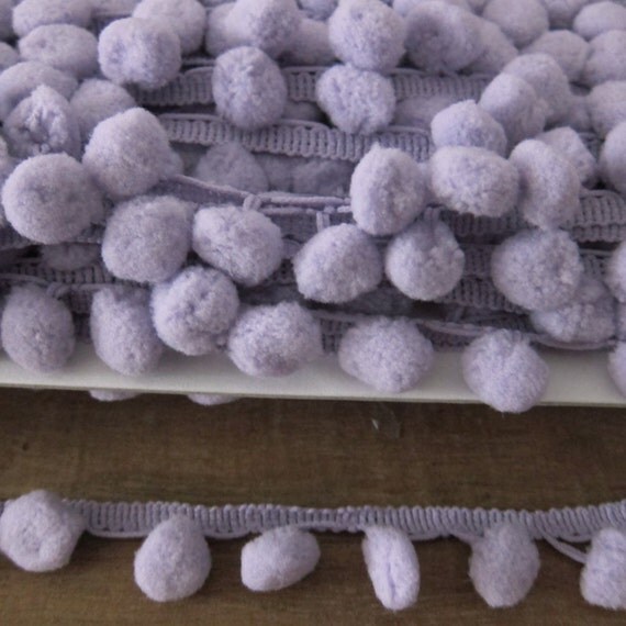 pom yard pink pom by trim the lilac trim  lilac   pom trim pom  pale pink trim pompoms pom    lilac