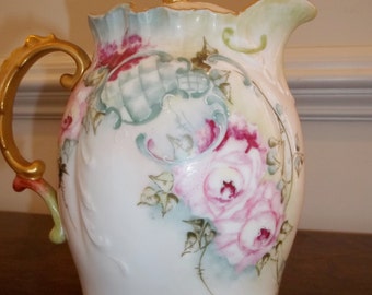 Lanternier Limoges Chocolate Pot - Handpainted & Signed - Excellent Condition