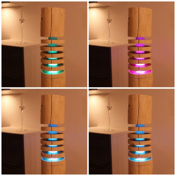 Floor Lamp Wood Stehlampe aus Holz Dynamic by TheShiningWood