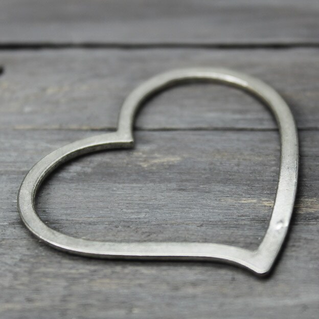 Large Heart Charms Jewelry Charms 2 pack Large Heart