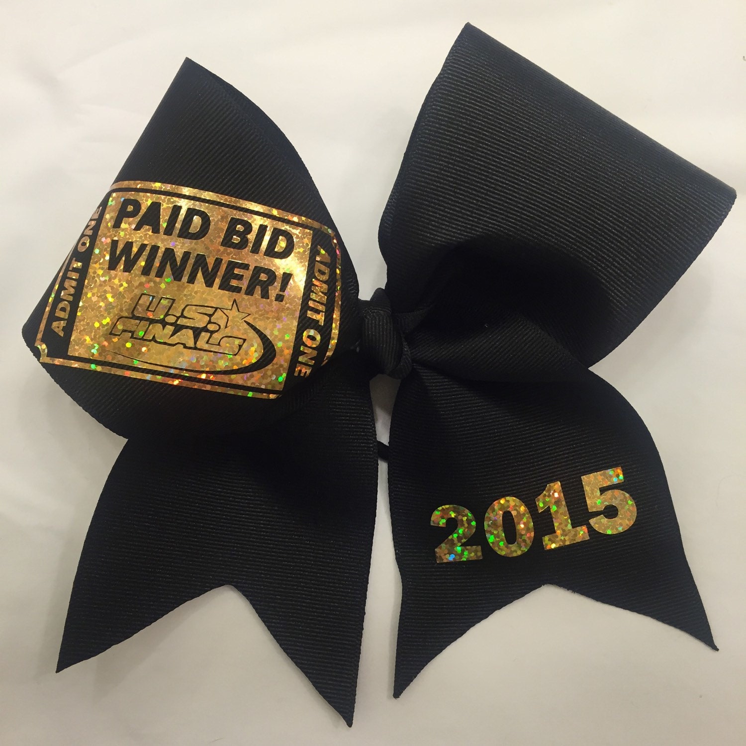 US Finals PAID BID Golden Ticket Cheer Bow