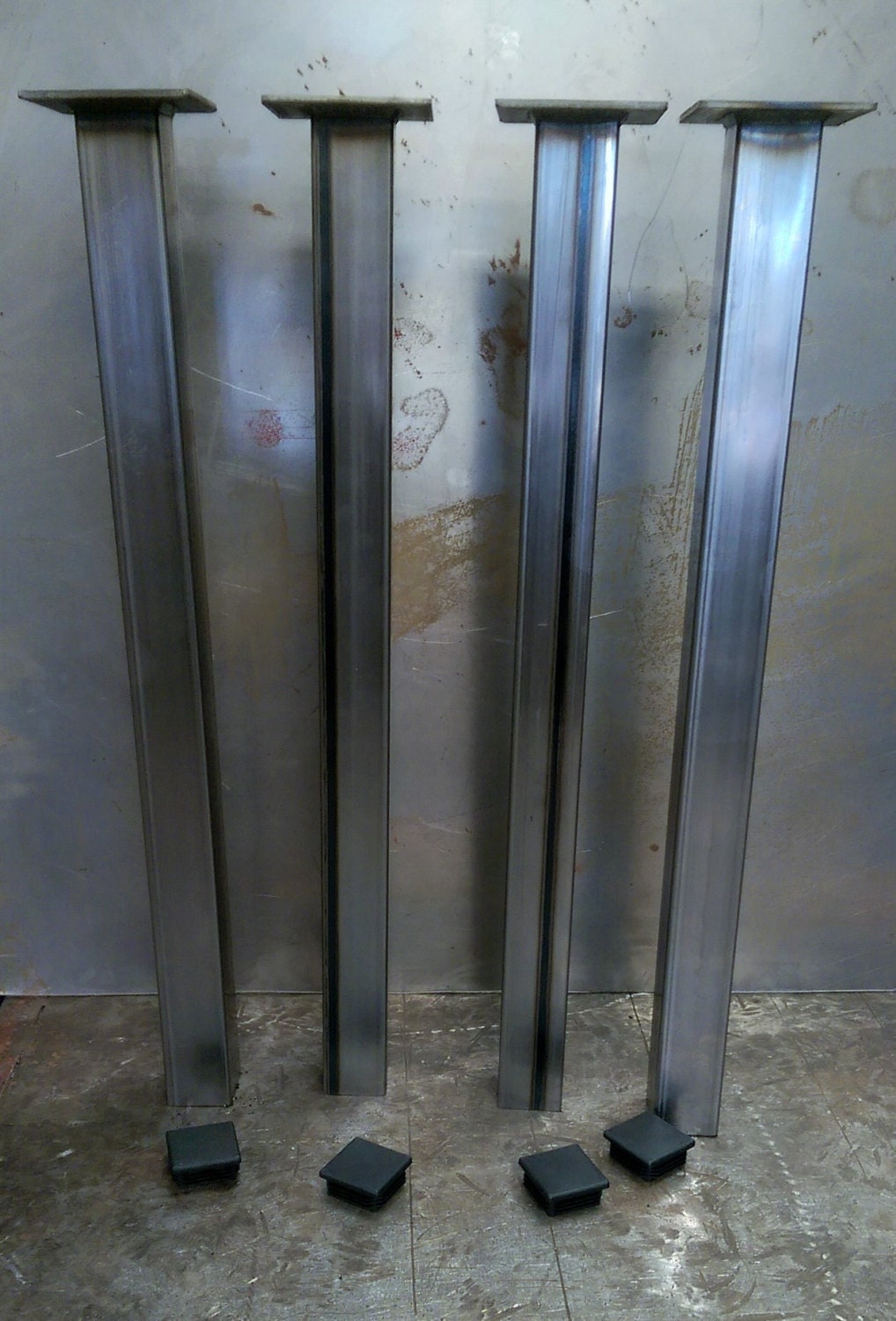 Metal Tube Table Legs Set of 4 14 GA