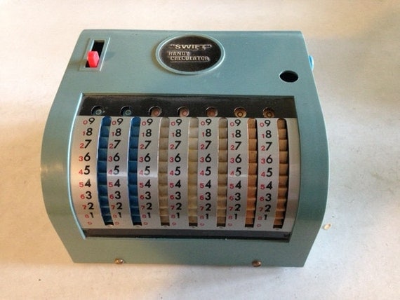 Vintage Swift Handy Calculator works by VintageSherman on Etsy