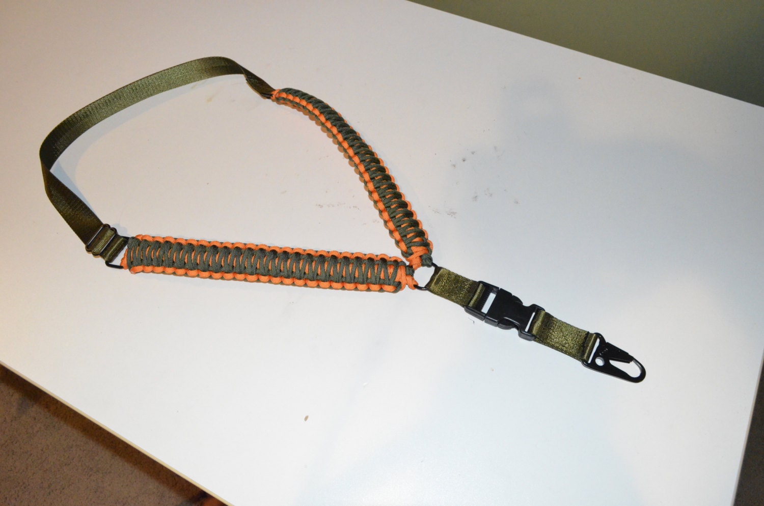 550 Paracord Airsoft Hunting Rifle Sling Orange / by AcidTactical