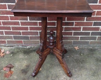 SOLD*****Solid wood side/accent table