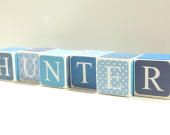 Custom Baby Name Blocks Nursery Baby Shower Gift