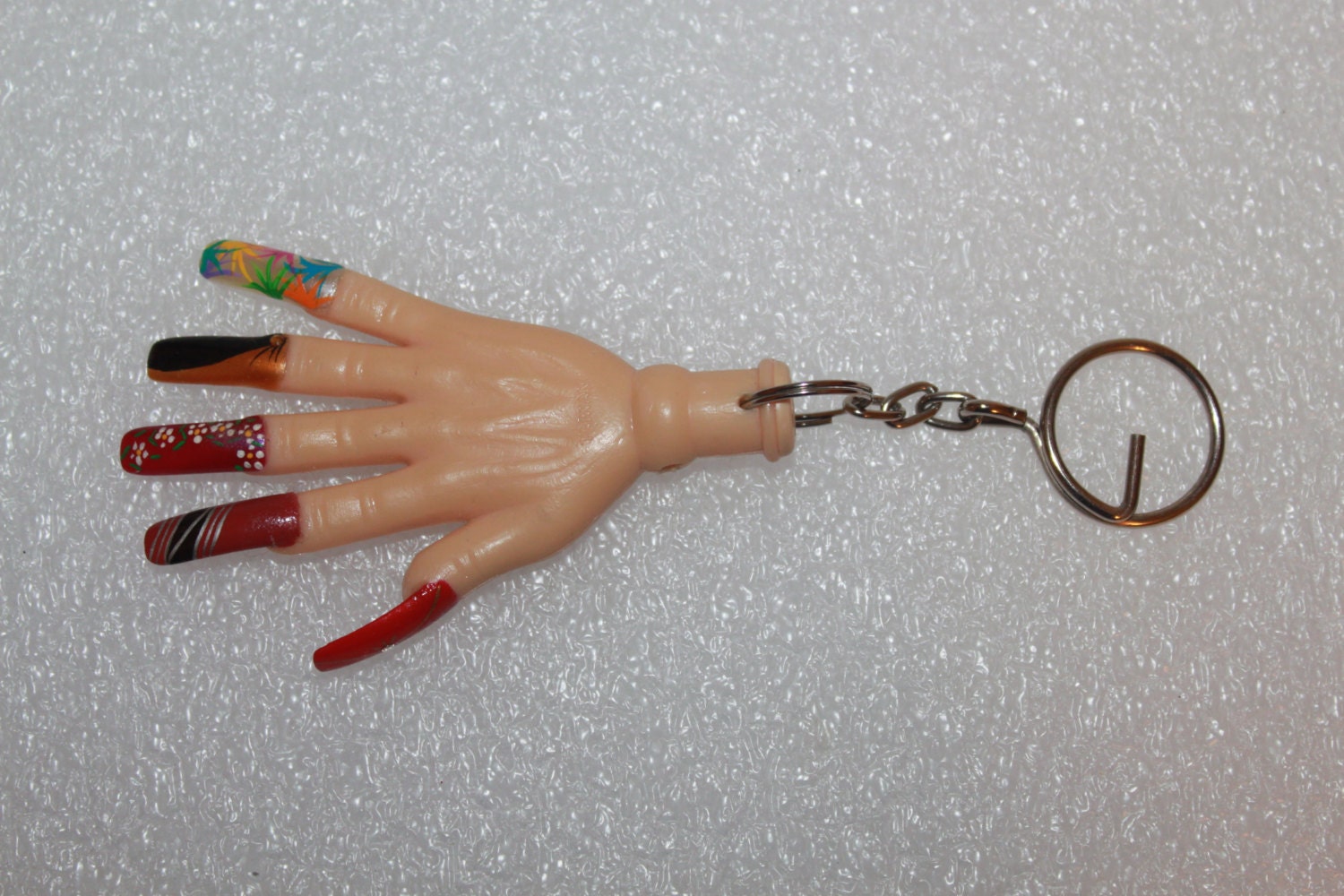 B9 Hand with Nail Art Display Key Ring Made In Taiwan – Haute Juice