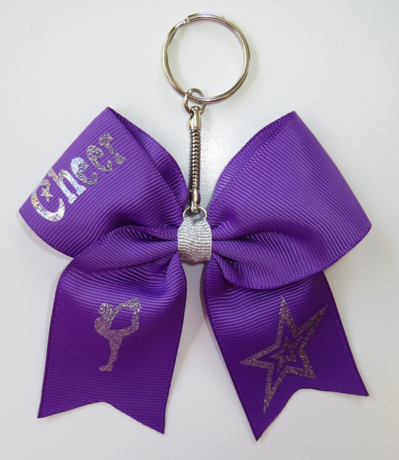 Cheer bow key chain bow key chain bow key chains
